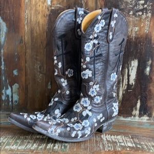 Old Gringo Chocolate Cherry Blossom Sundance Boots